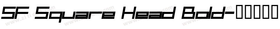 SF Square Head Bold字体转换
